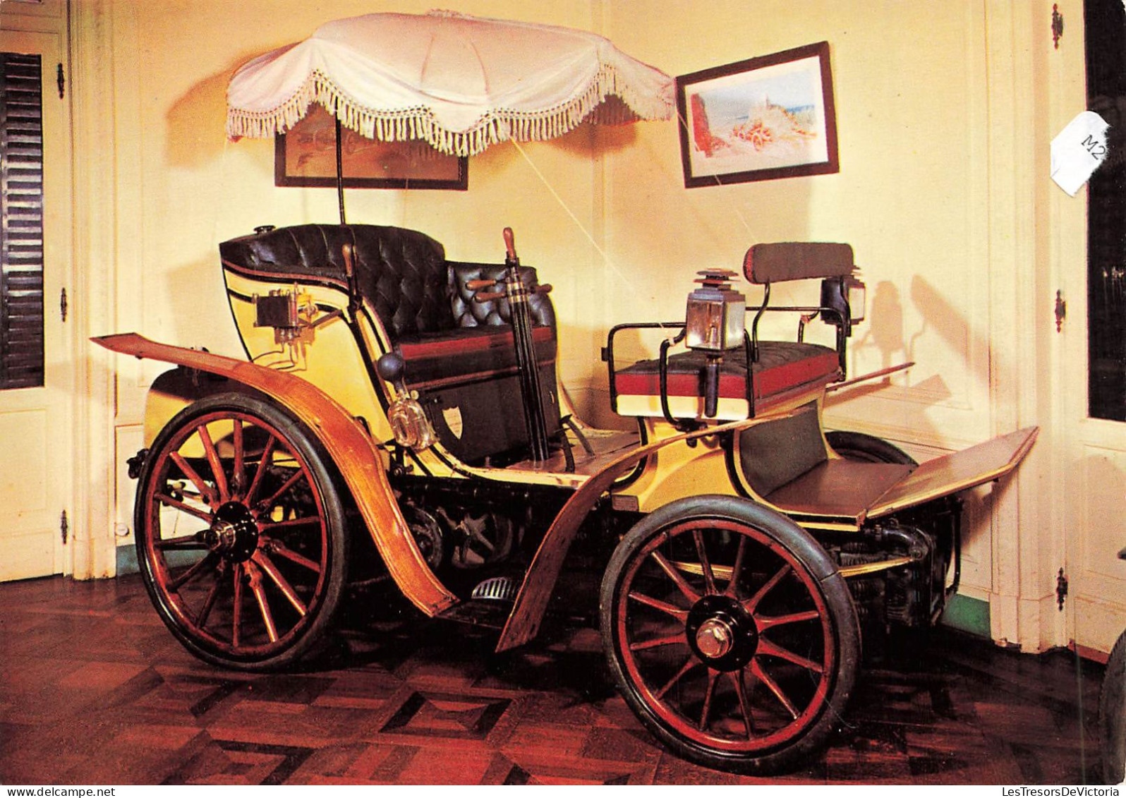 TRANSPORT - Musée De L'automobile - Rochet Schneider 1898 - Vis à Vis 4 Places Avec Parasol - Carte Postale - Taxis & Fiacres