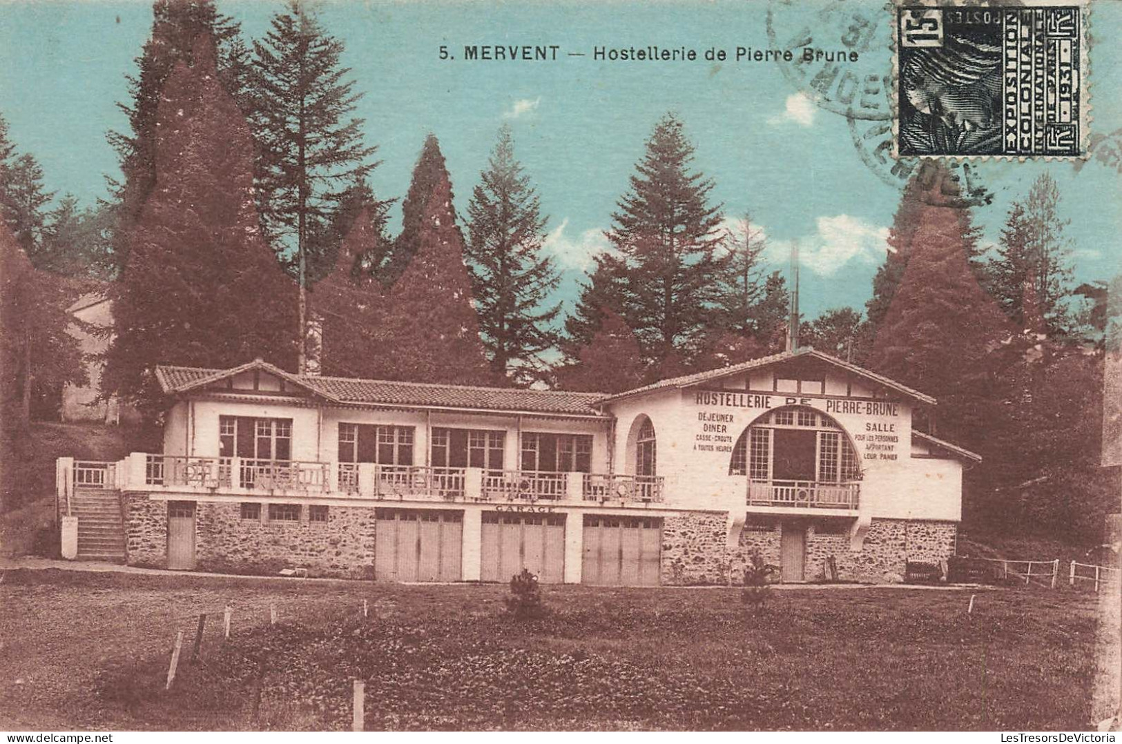 FRANCE - Fontenay Le Comte - Mervent - Hostellerie De Pierre Brune - Colorisé - Carte Postale Ancienne - Fontenay Le Comte