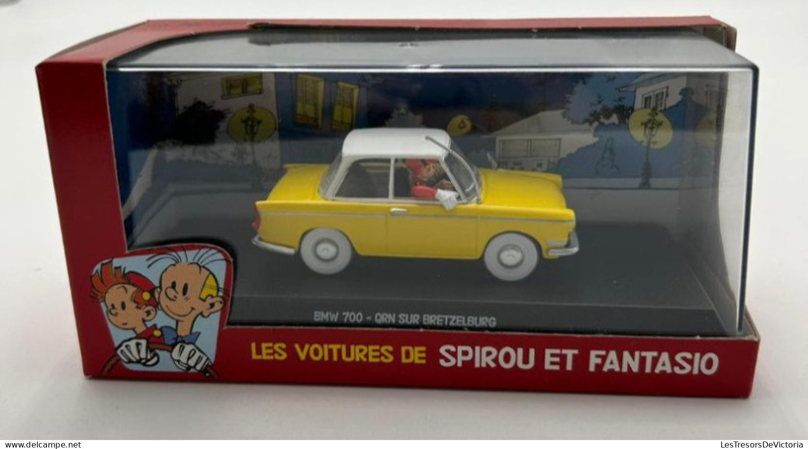 SPIROU - Figurines - Les Voitures De Spirou Et Fantasio - Modèle Réduit Editon Atlas - BMW 700 - Bretzelburg - Sonstige & Ohne Zuordnung