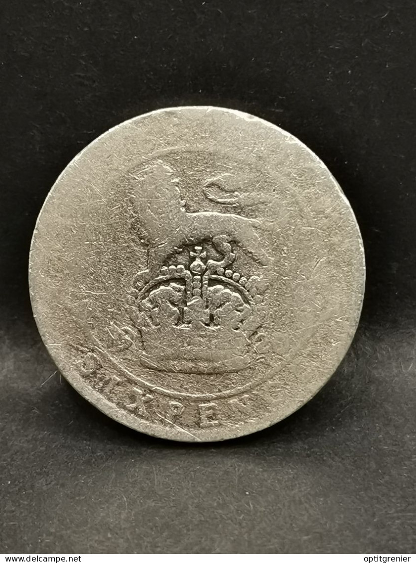 6 PENCE ARGENT 1920 GEORGE V ROYAUME UNI / UNITED KINGDOM SILVER - H. 6 Pence