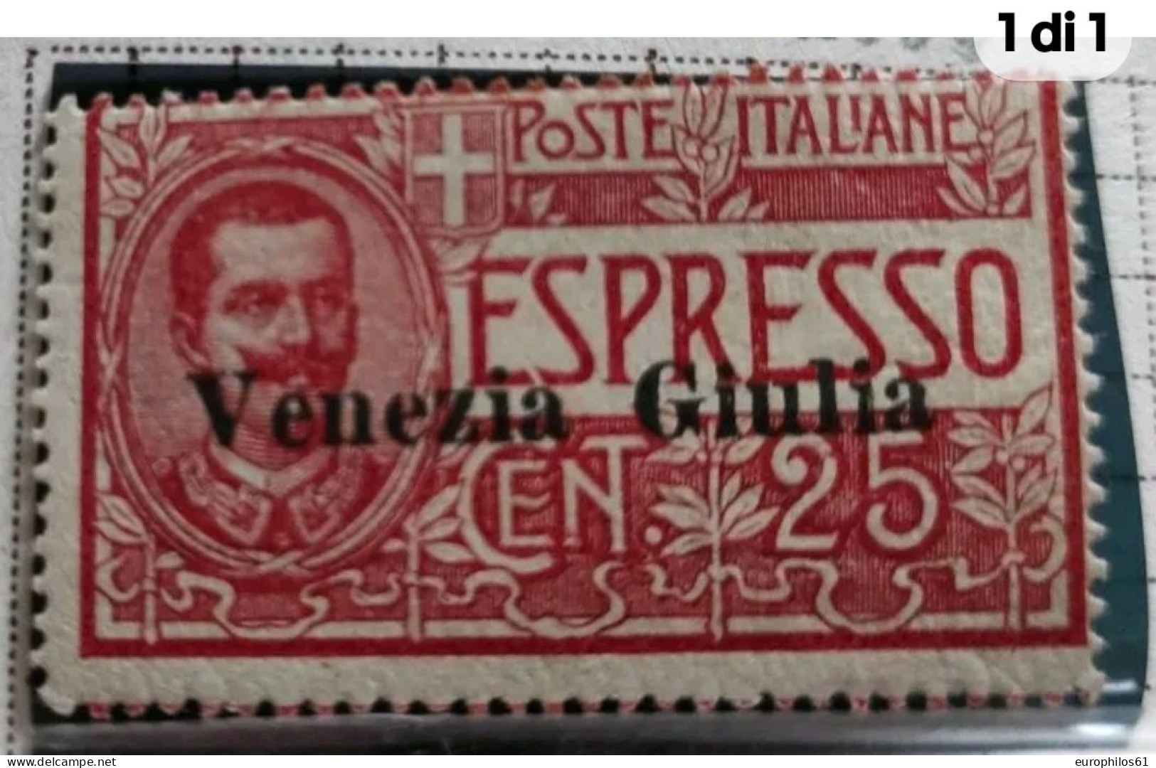 Venezia Giulia Espresso 25.cent Mh* - Vénétie Julienne