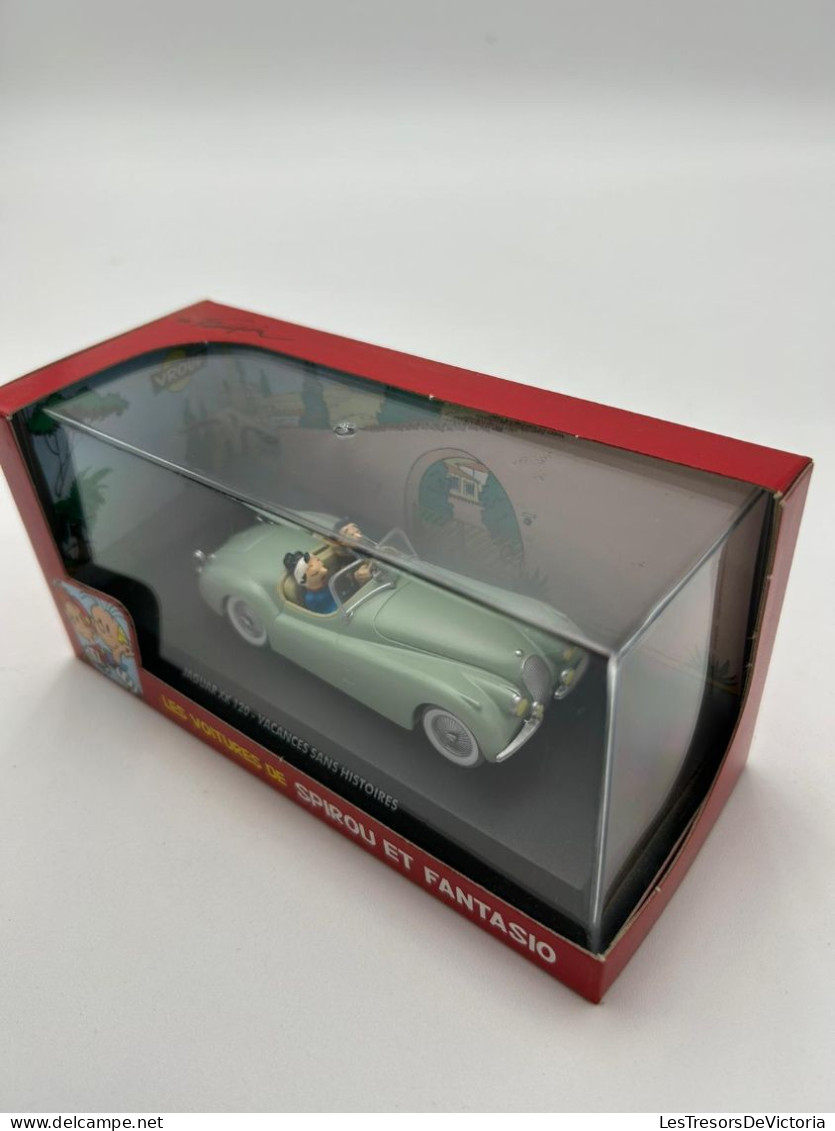SPIROU - Figurines - Les Voitures De Spirou Et Fantasio - Modèle Réduit Editon Atlas - Jaguar Xk 120 - Autres & Non Classés
