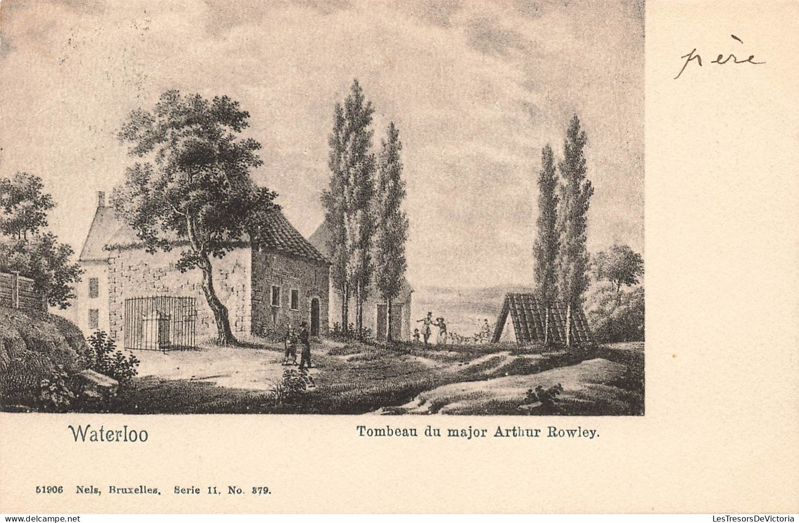 BELGIQUE - Waterloo - Tombeau Du Major Arthur Rowley - Carte Postale Ancienne - Waterloo