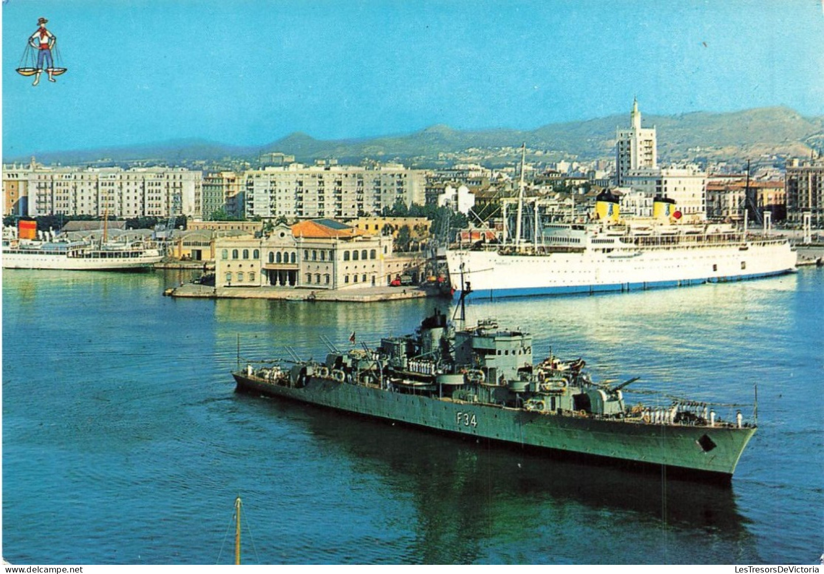 TRANSPORT - Bateaux - Malaga - Hafen - Carte Postale - Aéroglisseurs