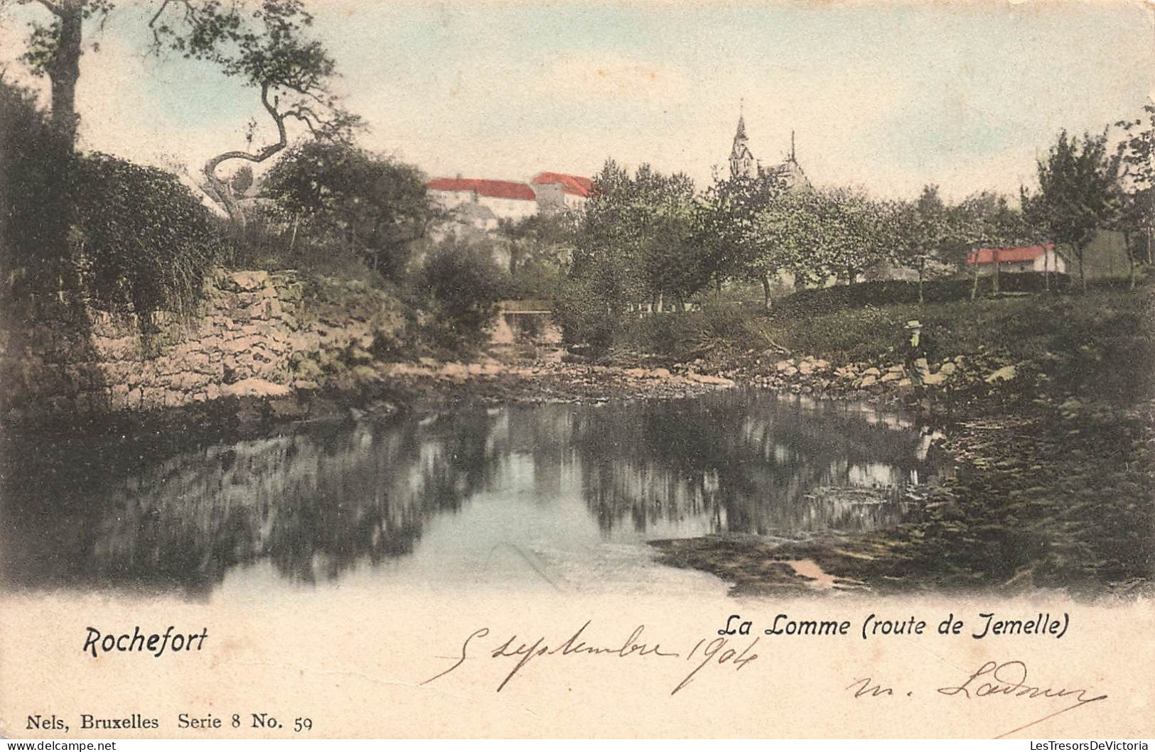 BELGIQUE - Rochefort - La Lomme (route De Jemelle) - Colorisé - Carte Postale Ancienne - Rochefort