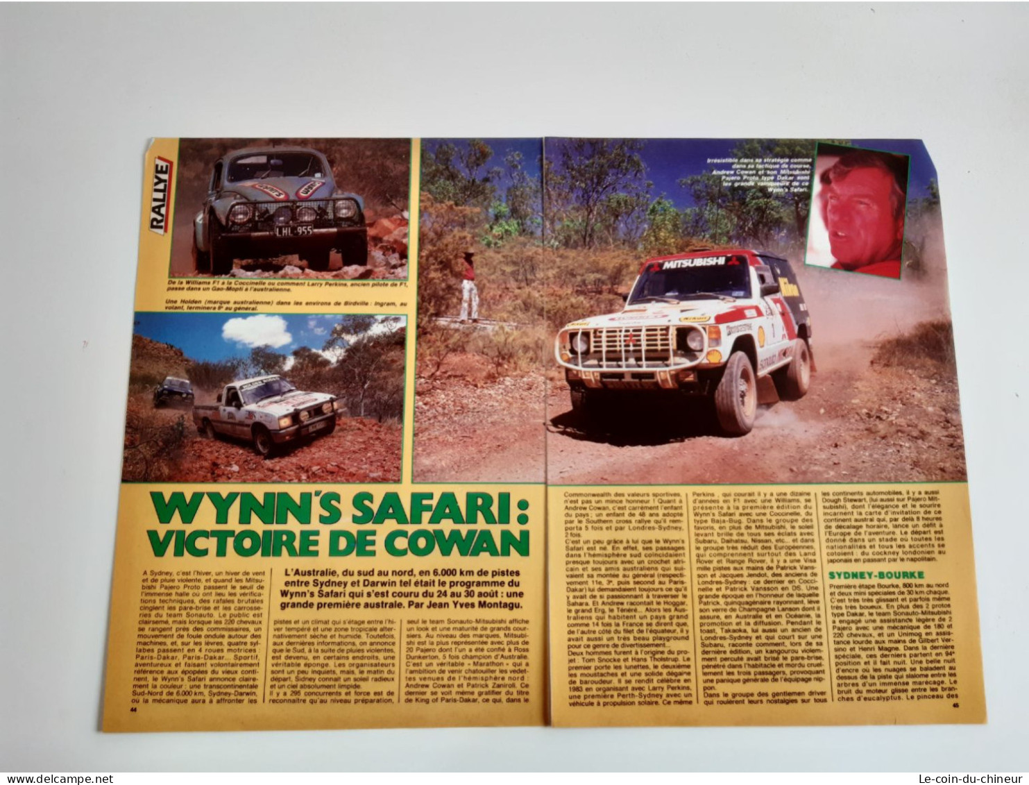 Coupure De Presse Rallye Wynn's Safari - Autres & Non Classés