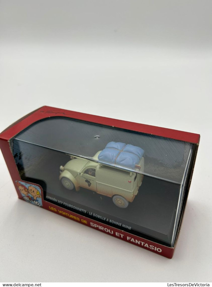 SPIROU - Figurines - Les Voitures De Spirou Et Fantasio - Modèle Réduit Editon Atlas - Citroen 2cv Fourgonnette - Autres & Non Classés