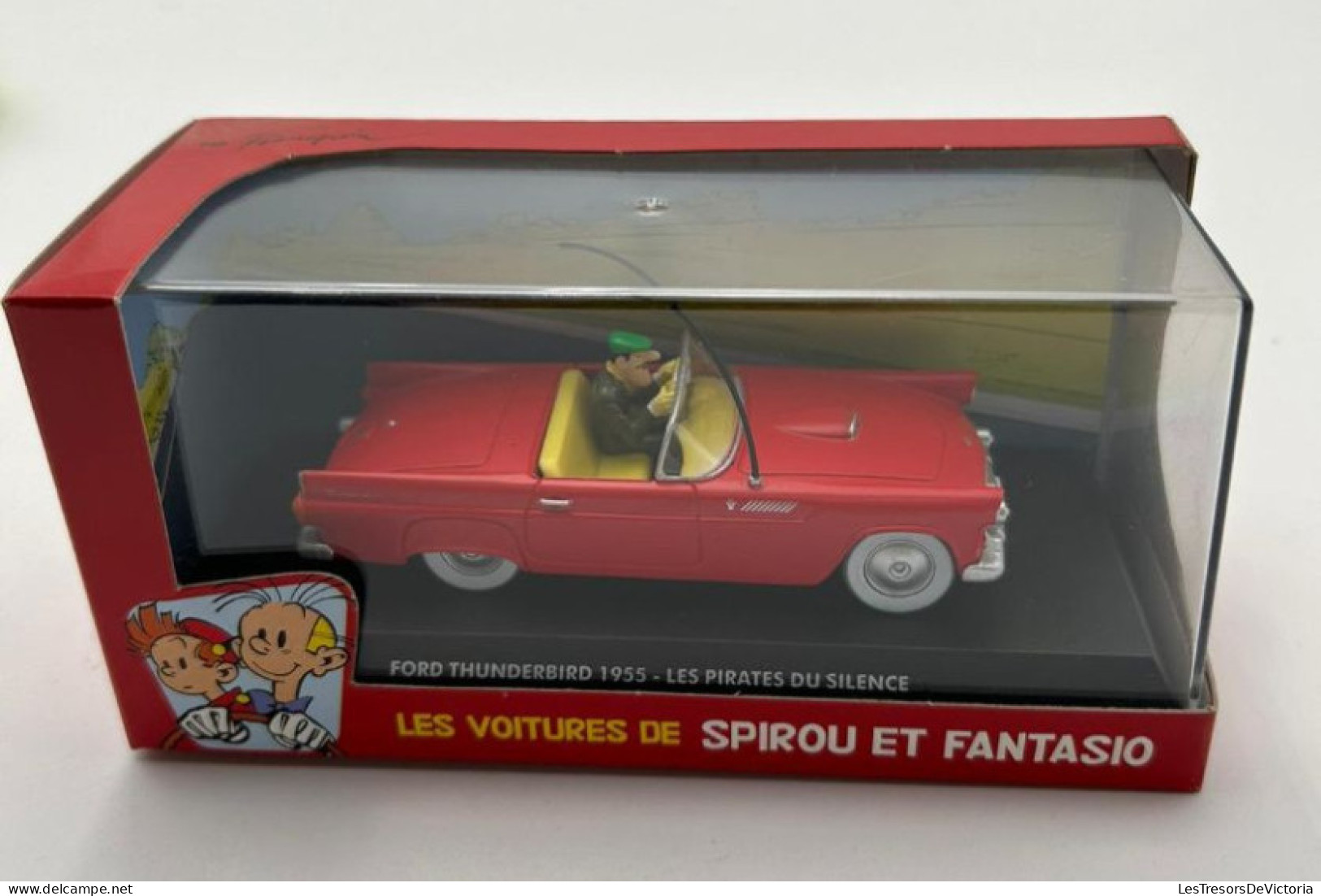 SPIROU - Figurines - Les Voitures De Spirou Et Fantasio - Modèle Réduit Editon Atlas - Ford Thunderbird 1955 - Altri & Non Classificati