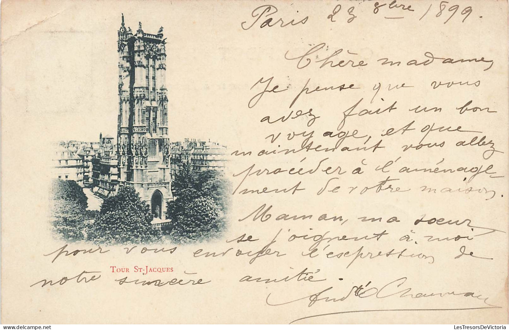 FRANCE - Paris - Le Tour Saint Jacques - Carte Postale Ancienne - Other Monuments