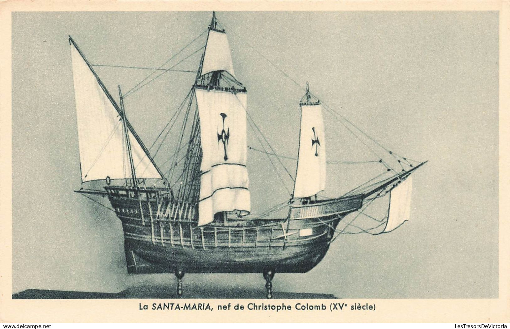 TRANSPORT - Bateaux - La Santa Maria - Nef De Christophe Colomb (XVe Siècle) - Carte Postale - Sailing Vessels