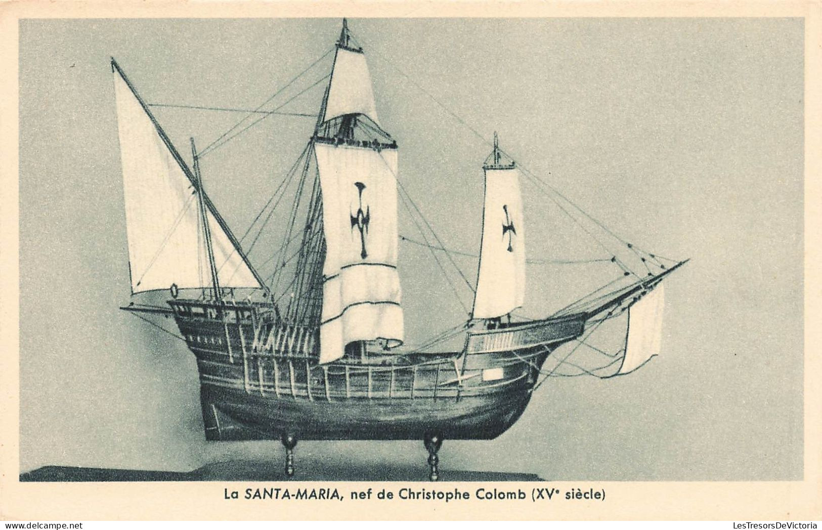 TRANSPORT - Bateaux - La Santa Maria - Nef De Christophe Colomb (XVe Siècle) - Carte Postale - Velieri