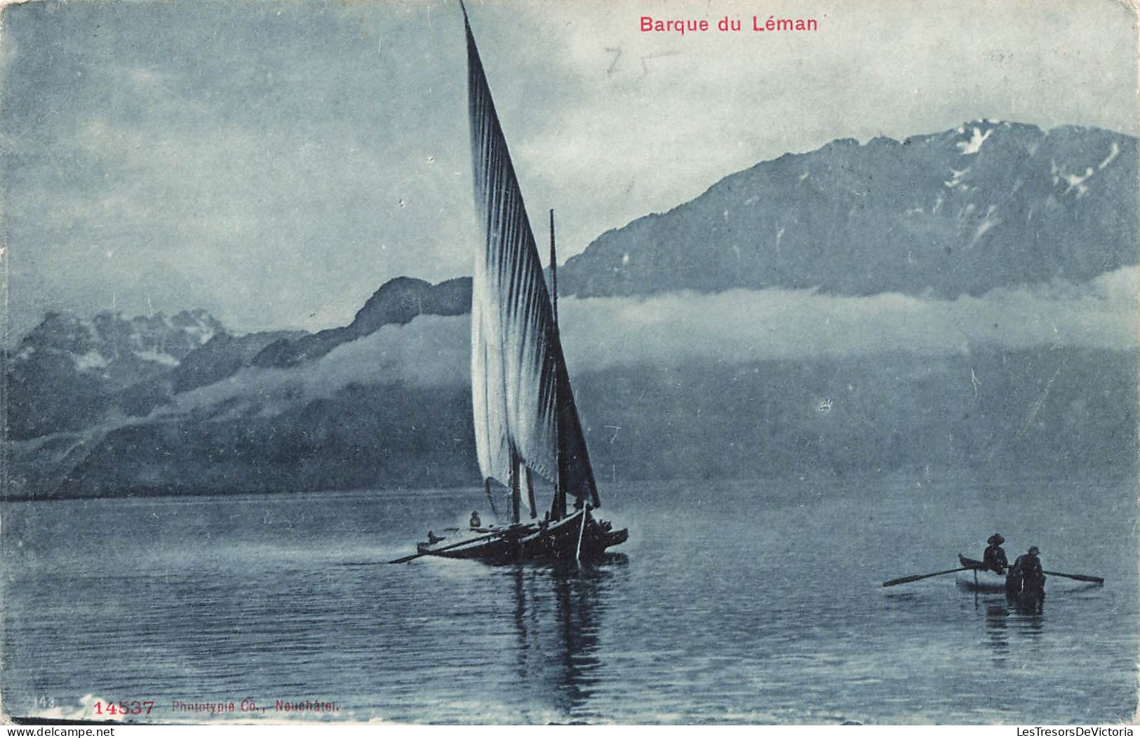 TRANSPORT - Bateaux -Barque Du Léman - Carte Postale - Zeilboten