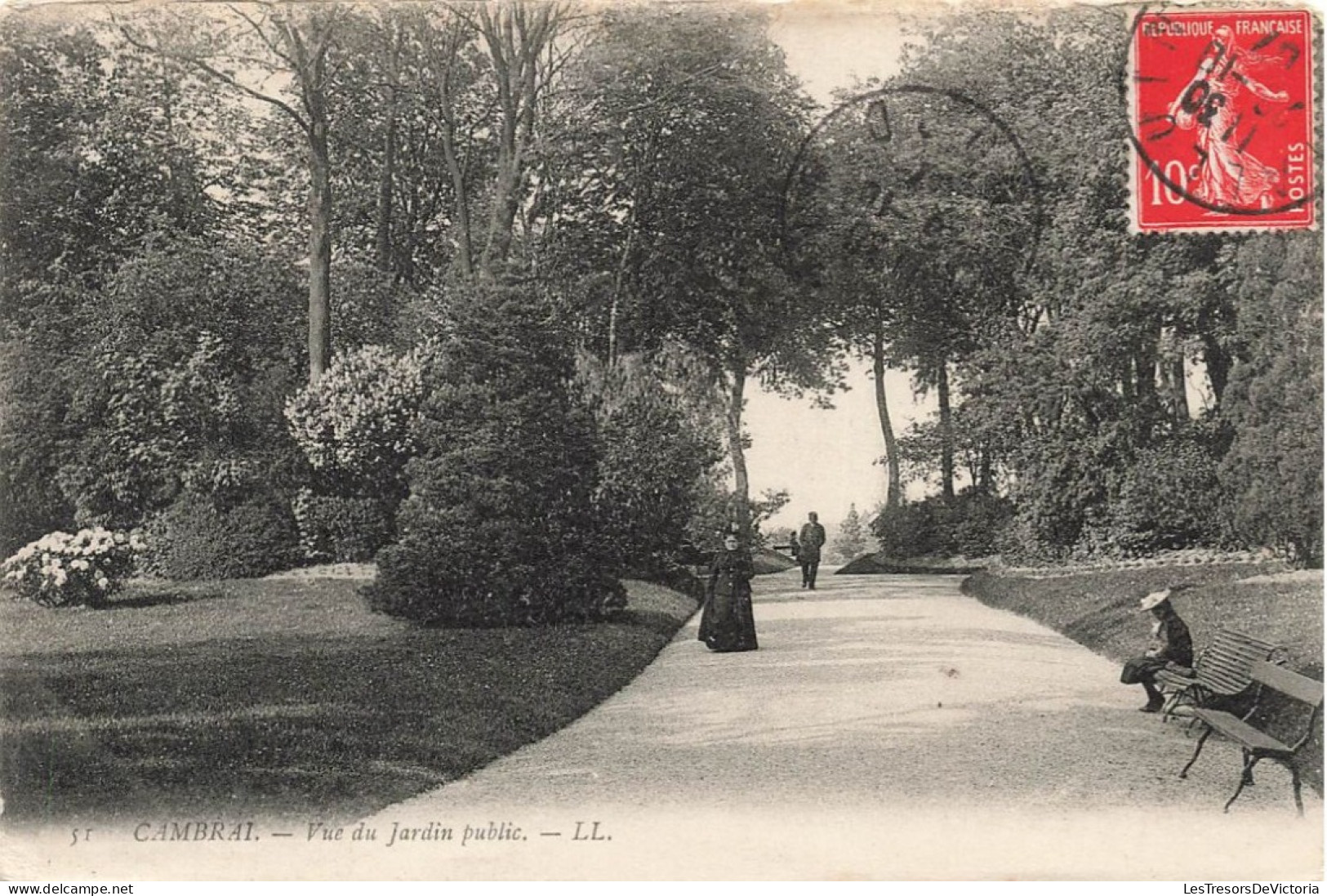 FRANCE - Cambrai - Vue Du Jardin Public - Carte Postale Ancienne - Cambrai