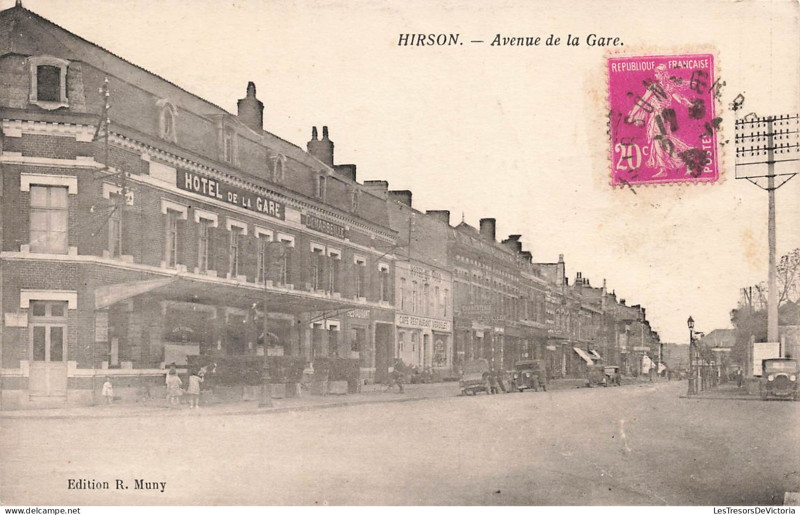 FRANCE - Hirson - L'avenue De La Gare - Carte Postale Ancienne - Hirson