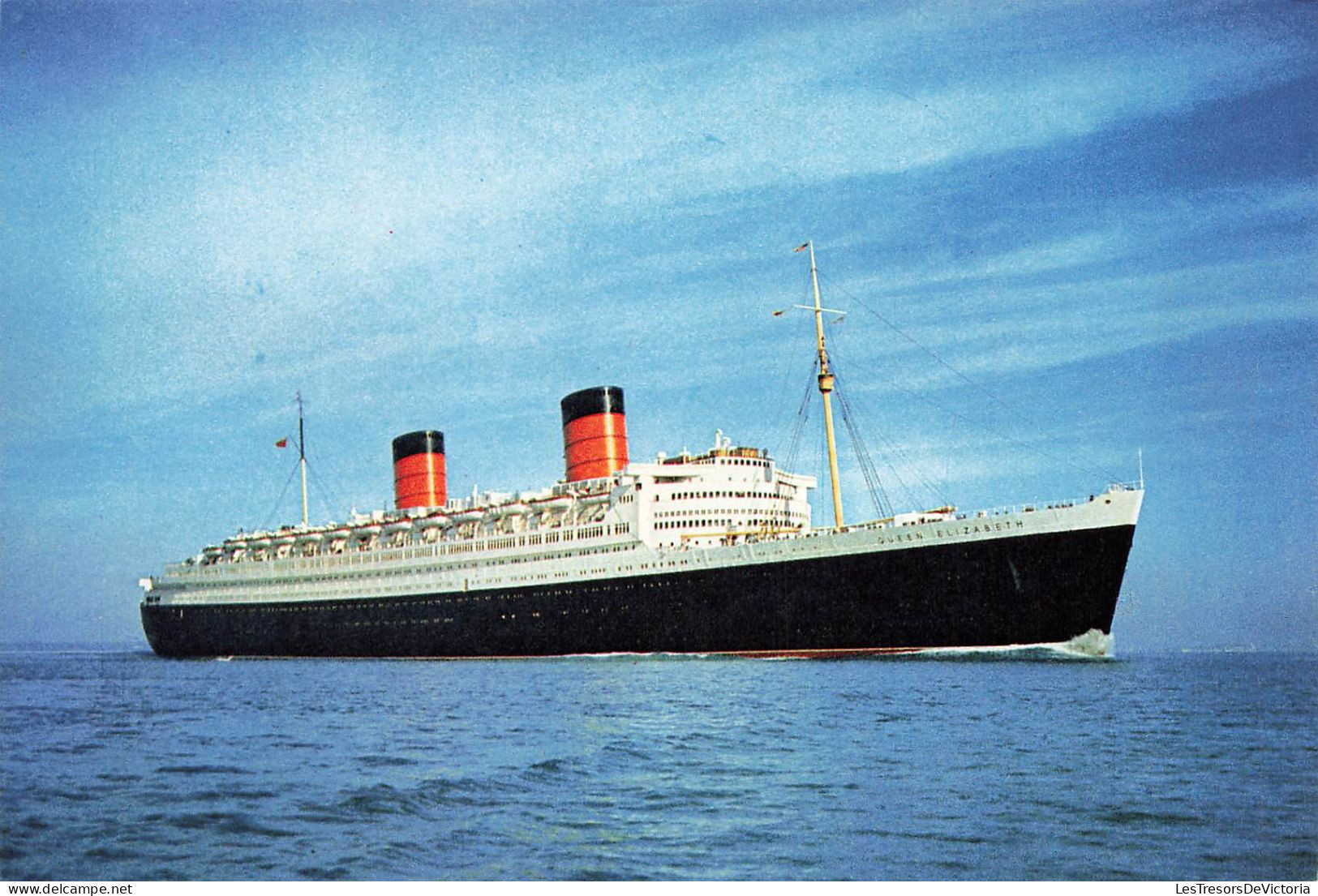 TRANSPORT - Bateaux - Cunard RMS "Queen Elizabeth" - Gross Tonnage 83 673 - Carte Postale - Dampfer