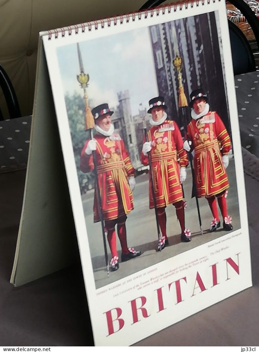 Série De 12 Posters "Miniature Posters Come To Britain" Elizabeth II, Yeomen, Whitehall, Sheffield, Wales, Lincoln, Etc. - Plakate