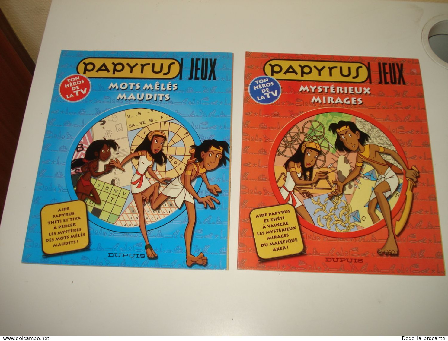 C48 / Lot de 8 Papyrus  jeux - Jouez avec Papyrus  - Etat neuf - 2001