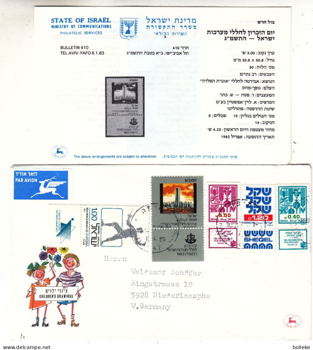 Israël - Lettre De 1983 - Oblit Haifa - - Cartas & Documentos