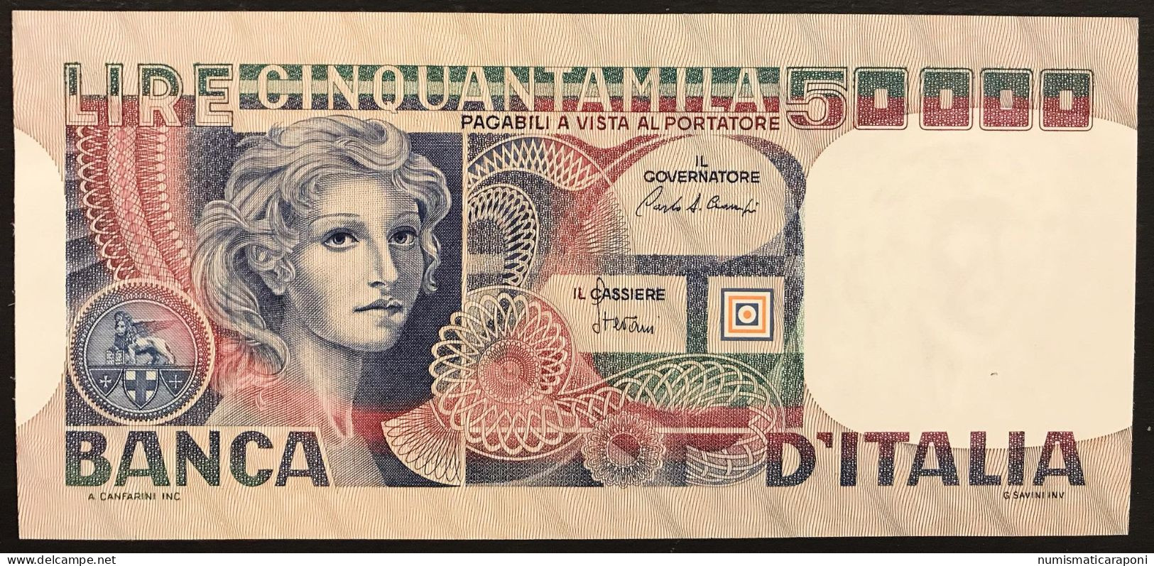 Italy Italia 50000 Lire 02 11 1982 Volto Di Donna N.c. Q.fds LOTTO 705 - 5000 Lire