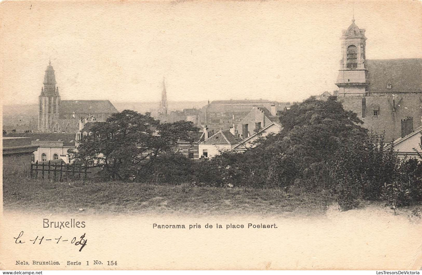 BELGIQUE - Bruxelles - Panorama Pris De La Place Poelaert - Carte Postale Ancienne - Mehransichten, Panoramakarten