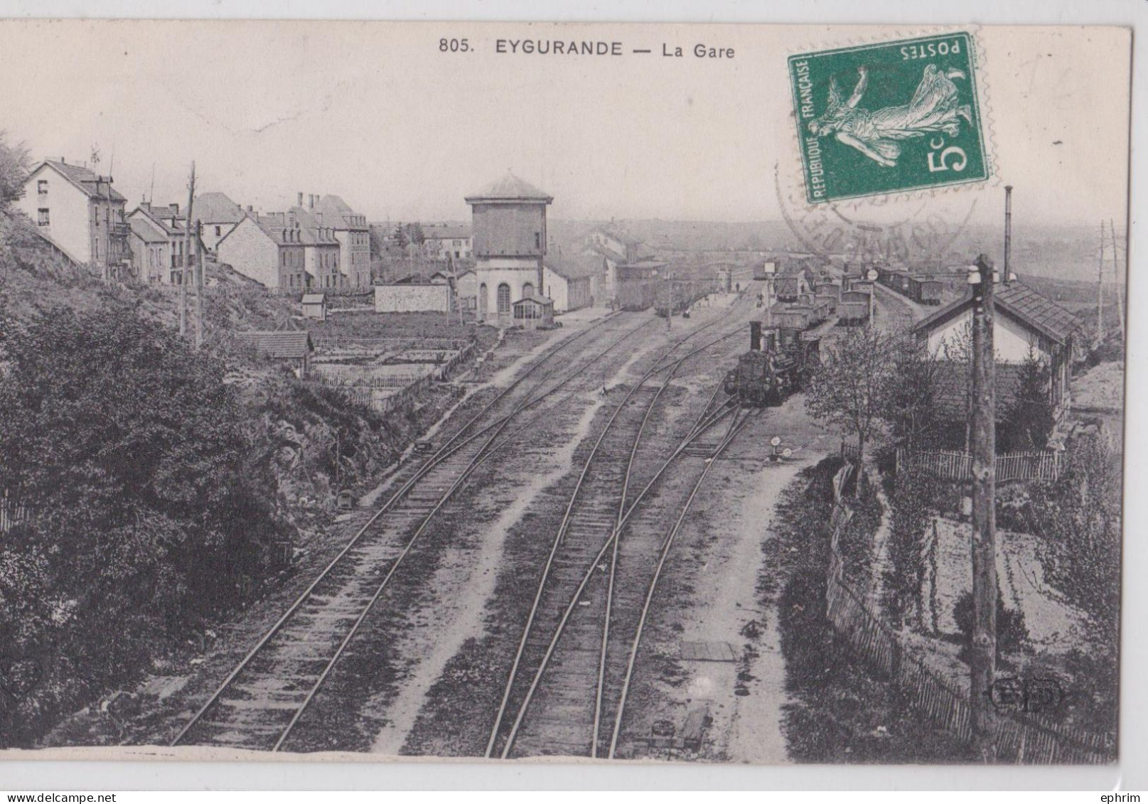 Eygurande La Gare Voie Ferrée Chemin De Fer - Eygurande