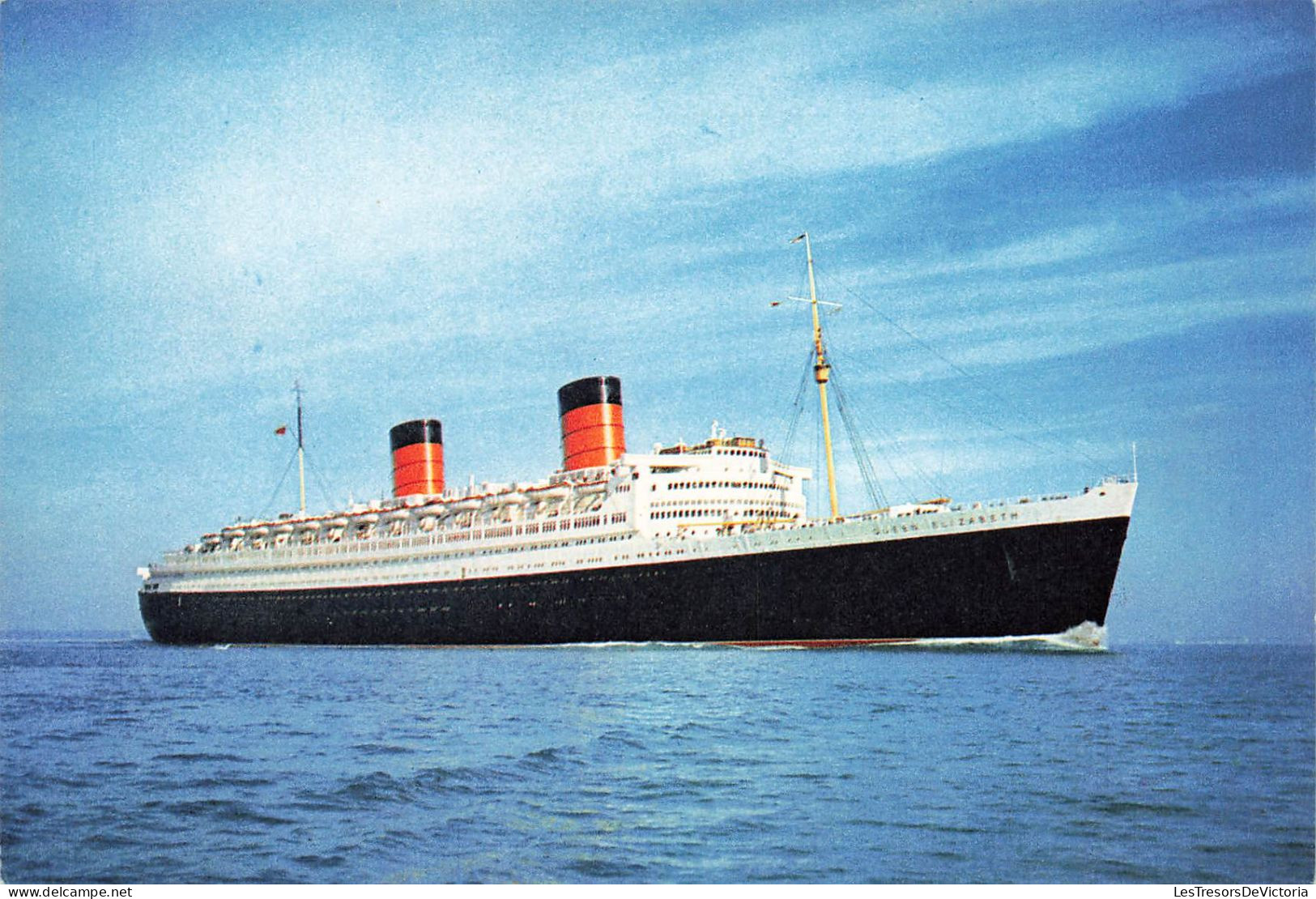 TRANSPORT - Bateaux - Cunard RMS "Queen Elizabeth" - Gross Tonnage 83 673 - Carte Postale - Steamers