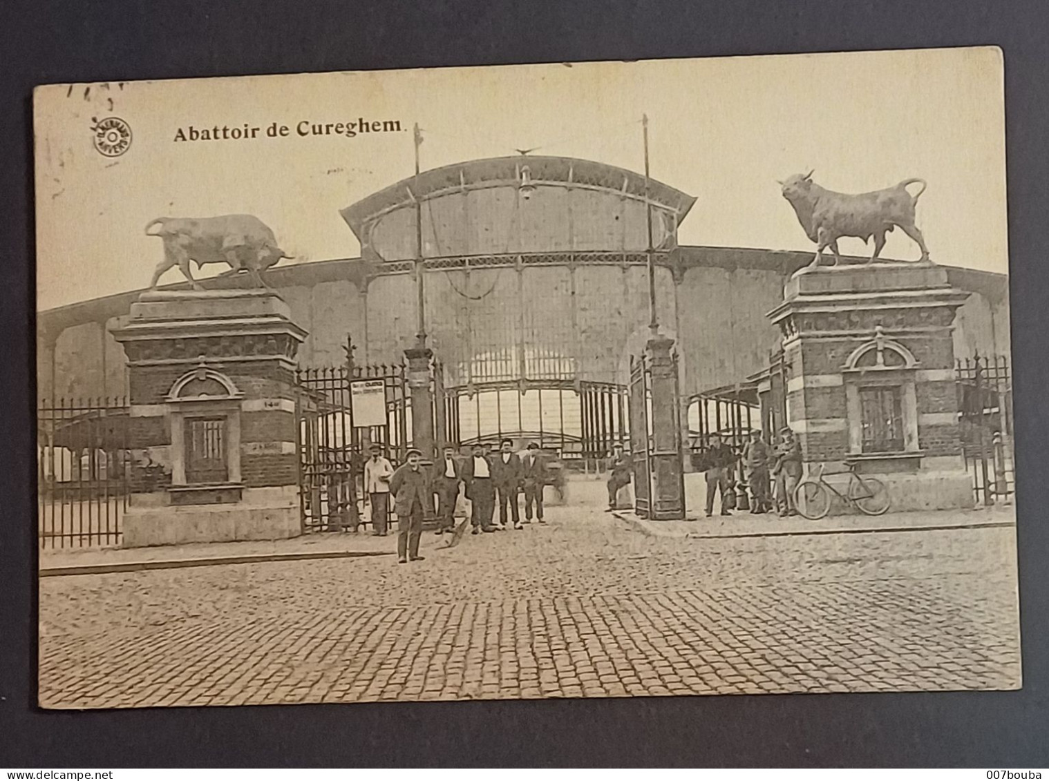 ANDERLECHT  / ABATTOIR DE CUREGHEM / EDIT. HERMANS ANVERS / VOYAGEE 1921 - Anderlecht