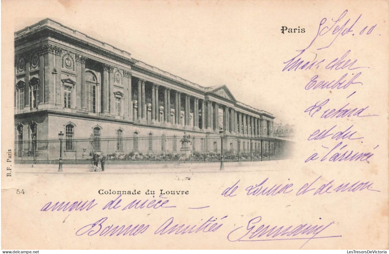 FRANCE - Paris - Colonnade Du Louvre - Carte Postale Ancienne - Louvre