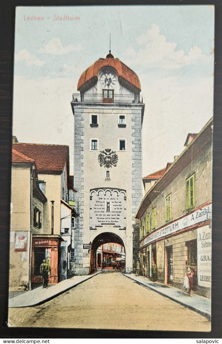 Austria, Leoben Stadtturm 1924  STEIERMARK 1/45 - Leoben