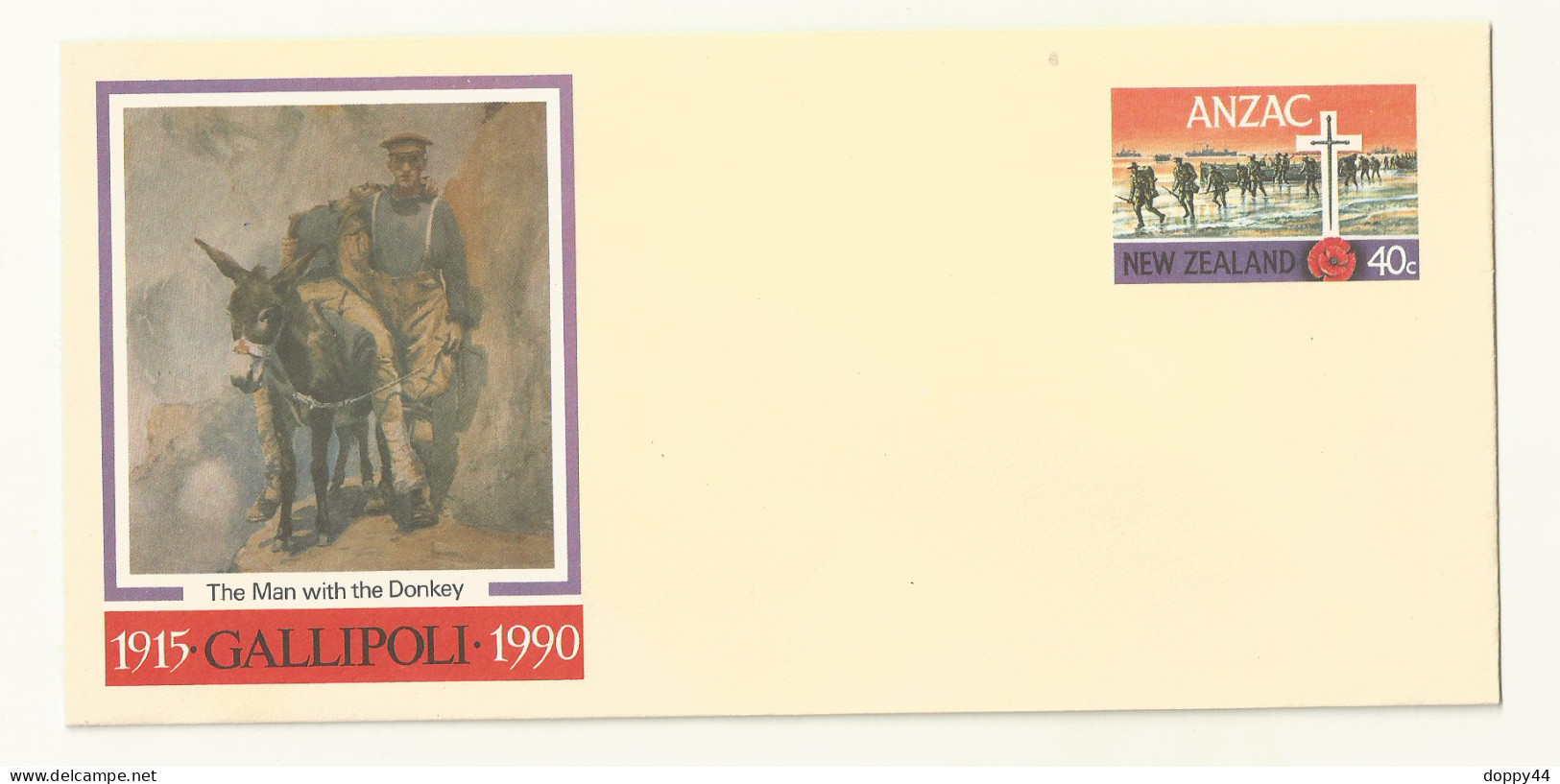 NOUVELLE ZELANDE ENTIER POSTAL 75TH ANNIVERSARY OF GALLIPOLI   NEUF SUPERBE. - Ganzsachen