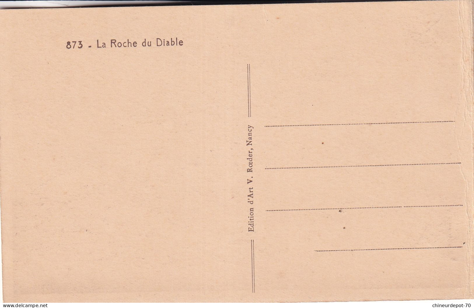 Carte La Roche Du Diable - Soultz