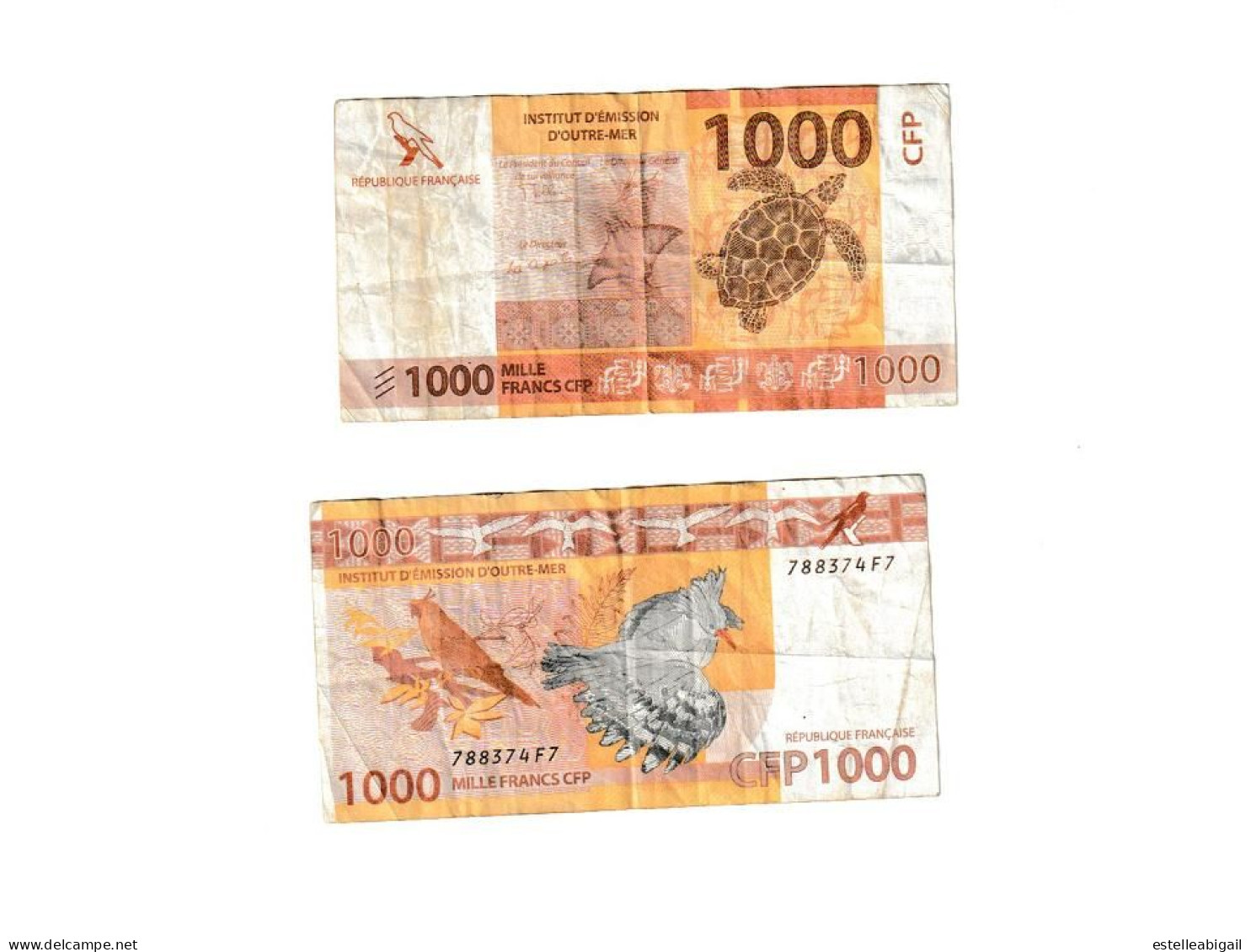 1000 Francs CFP - Nouvelle-Calédonie 1873-1985