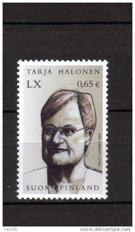 Finlande 2003  Neuf N°1645 Halonen - Neufs