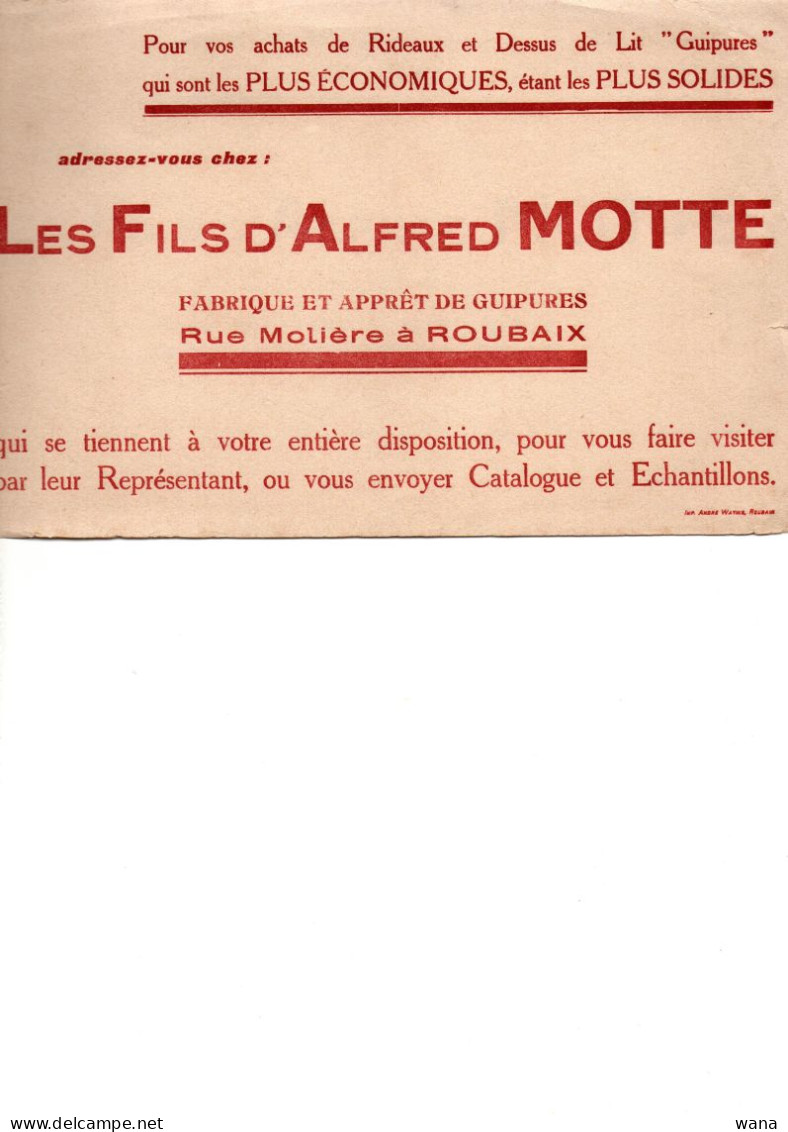 Buvard Alfred Motte - Textile & Vestimentaire