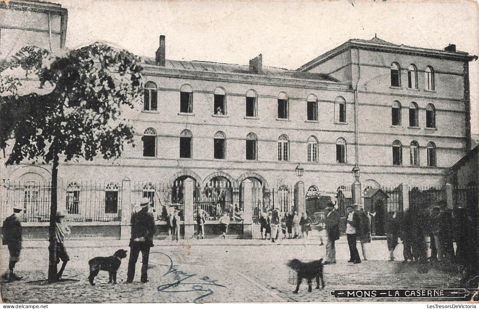 BELGIQUE - Mons - Vue Sur La Caserne - Animé - Carte Postale Ancienne - Mons