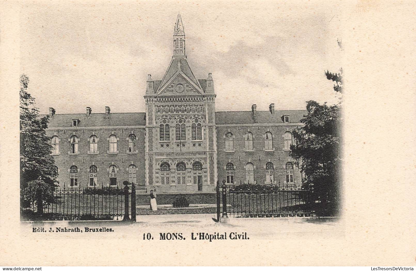 BELGIQUE - Mons - Façade De L'hôpital Civil - Carte Postale Ancienne - Mons