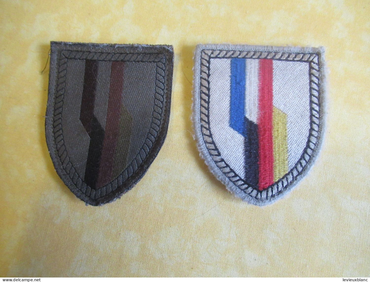 2 Ecussons Tissus Patch / France-Allemagne/ Exercices Communs Entre Les Deux Armées / Vers 2000-2010             ET560 - Escudos En Tela