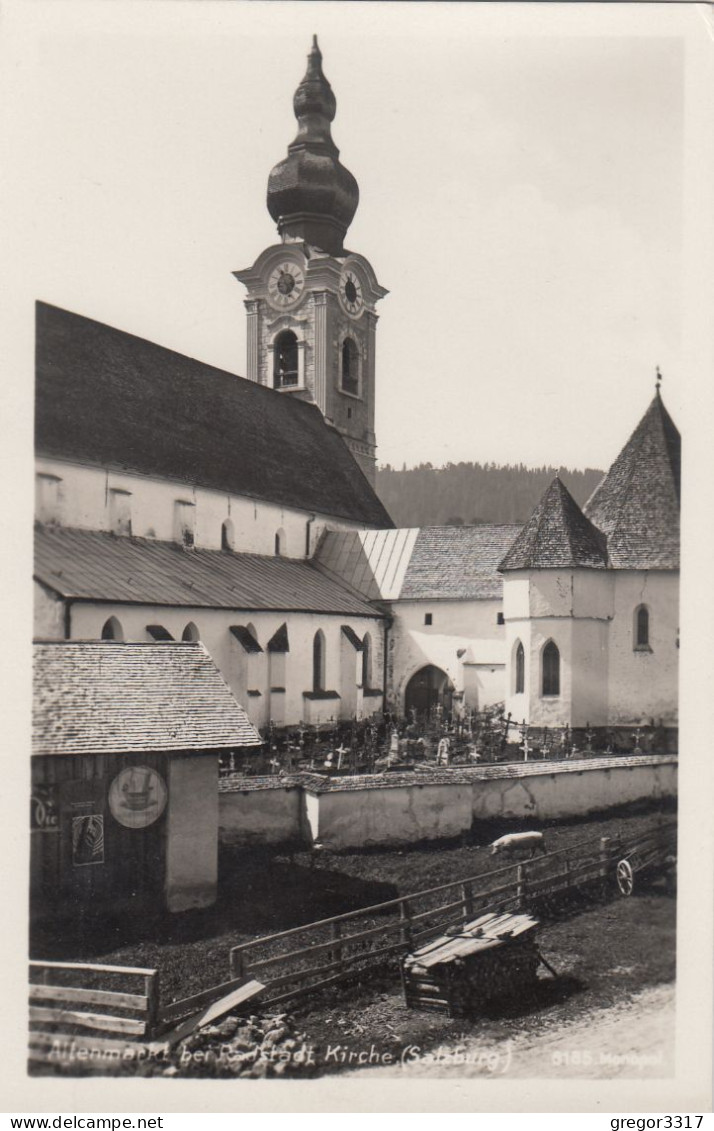 D7621) ALTENMARKT Bei Radstadt - Kirche - Salzburg - Schöne Alte  FOTO AK - Altenmarkt Im Pongau