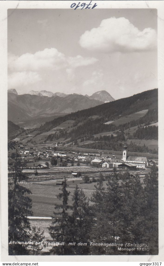 D7625) ALTENMARKT Bei RADSTADT Mit Tennengebirge Salzburg - Kirche U. Häuser - Altenmarkt Im Pongau