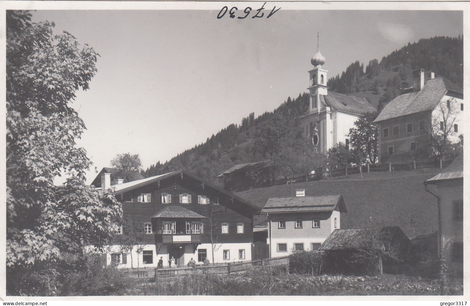 D7633) FLACHAU Bei ALTENMARKT  - FOTO AK - Haus Im Vordergrund - Kirche Dahinter ALT ! - Altenmarkt Im Pongau