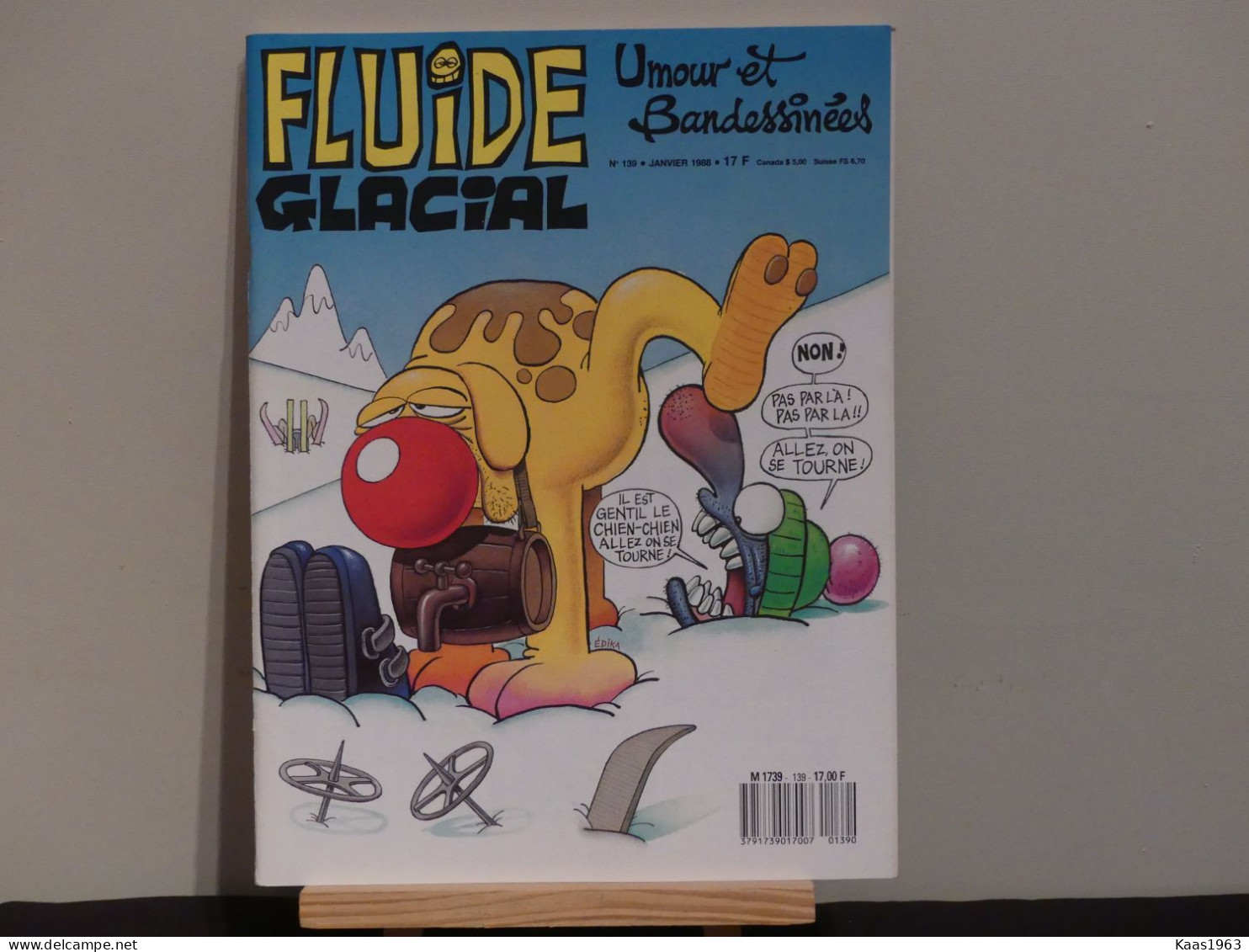 REVUE FUIDE GLACIAL N° 139 JANVIER 1988. - Fluide Glacial
