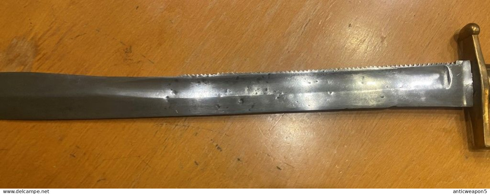 Épée de sapeur avec une lame du couperet de sapeur russe M1834 et une poignée du sabre d'infanterie bavaroise M1806