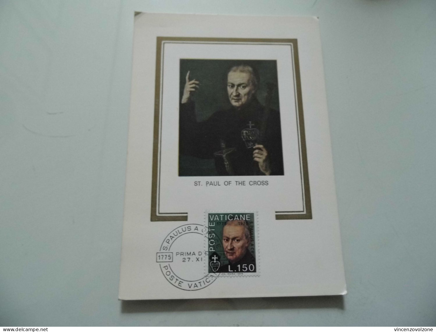 Cartolina Annullo "ST. PAUL OF THE CROSS" - Covers & Documents