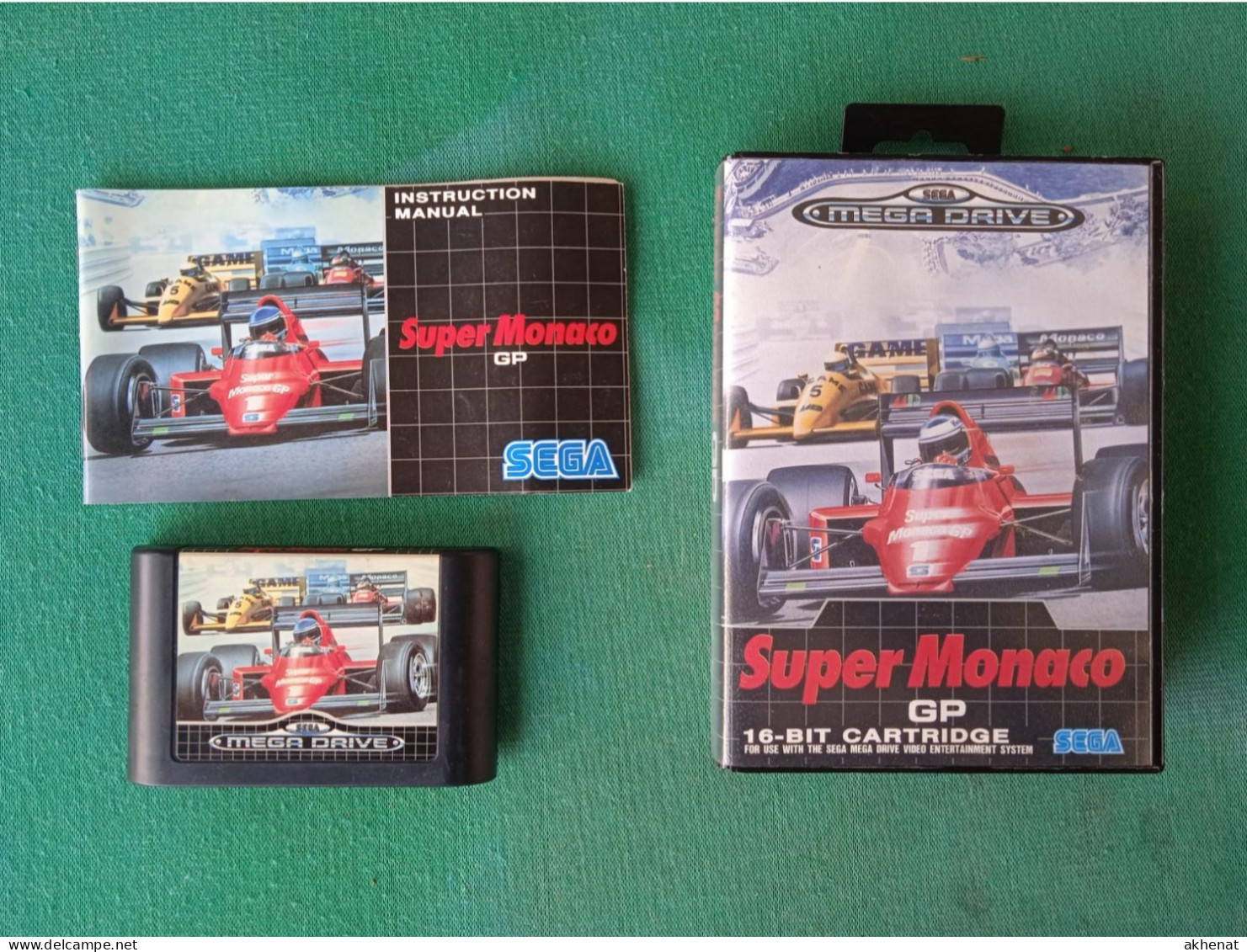 SEGA MEGA DRIVE  "SUPER MONACO GP 1" - 16 BIT CARTRIDGE Usato . - Otros & Sin Clasificación