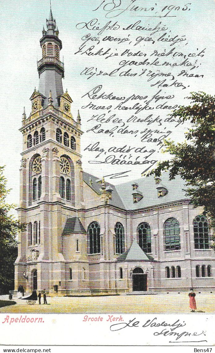 Apeldoorn Groote Kerk  18-6-1905 - Apeldoorn