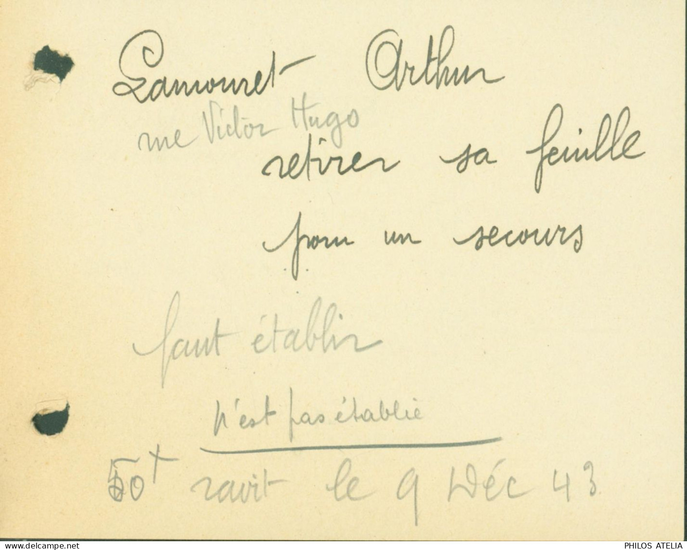 Guerre 40 Ville De Caudry Secours National Bon Pour Semaine Ticket Soupes Familiales + Ration Journalière - WW II