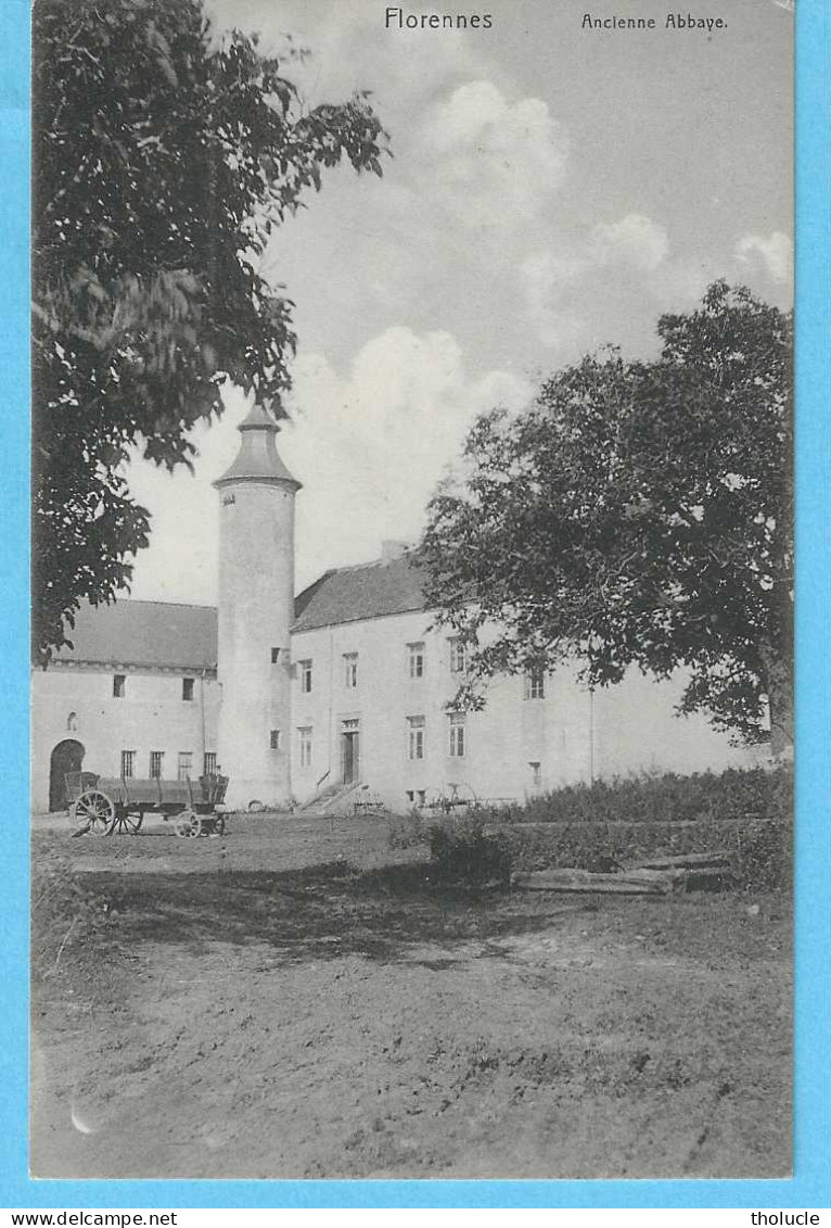 Florennes-+/-1910-Ancienne Abbaye St.Jean-Baptiste-La Ferme Et Sa Tour-Chariot-Edit.Nels Edition Réservée B.L. - Florennes