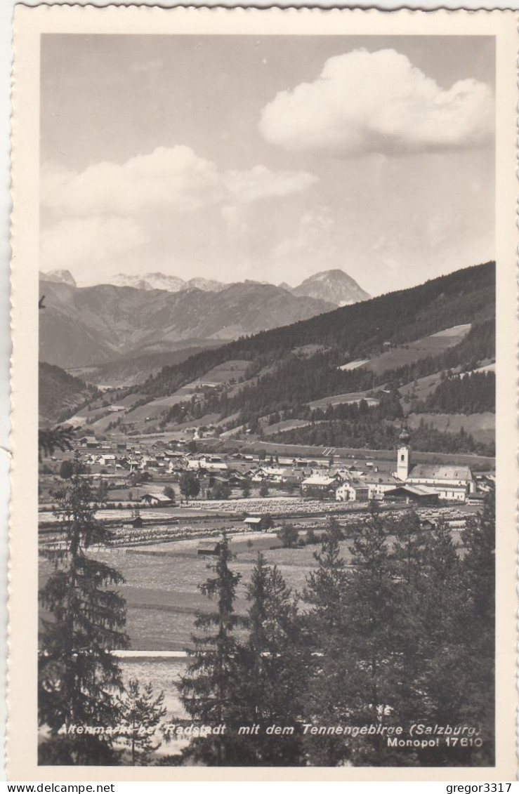 D7645) ALTENMARKT Bei Radstadt Mit Dem Tennengebirge ALT!  Kirche - Altenmarkt Im Pongau