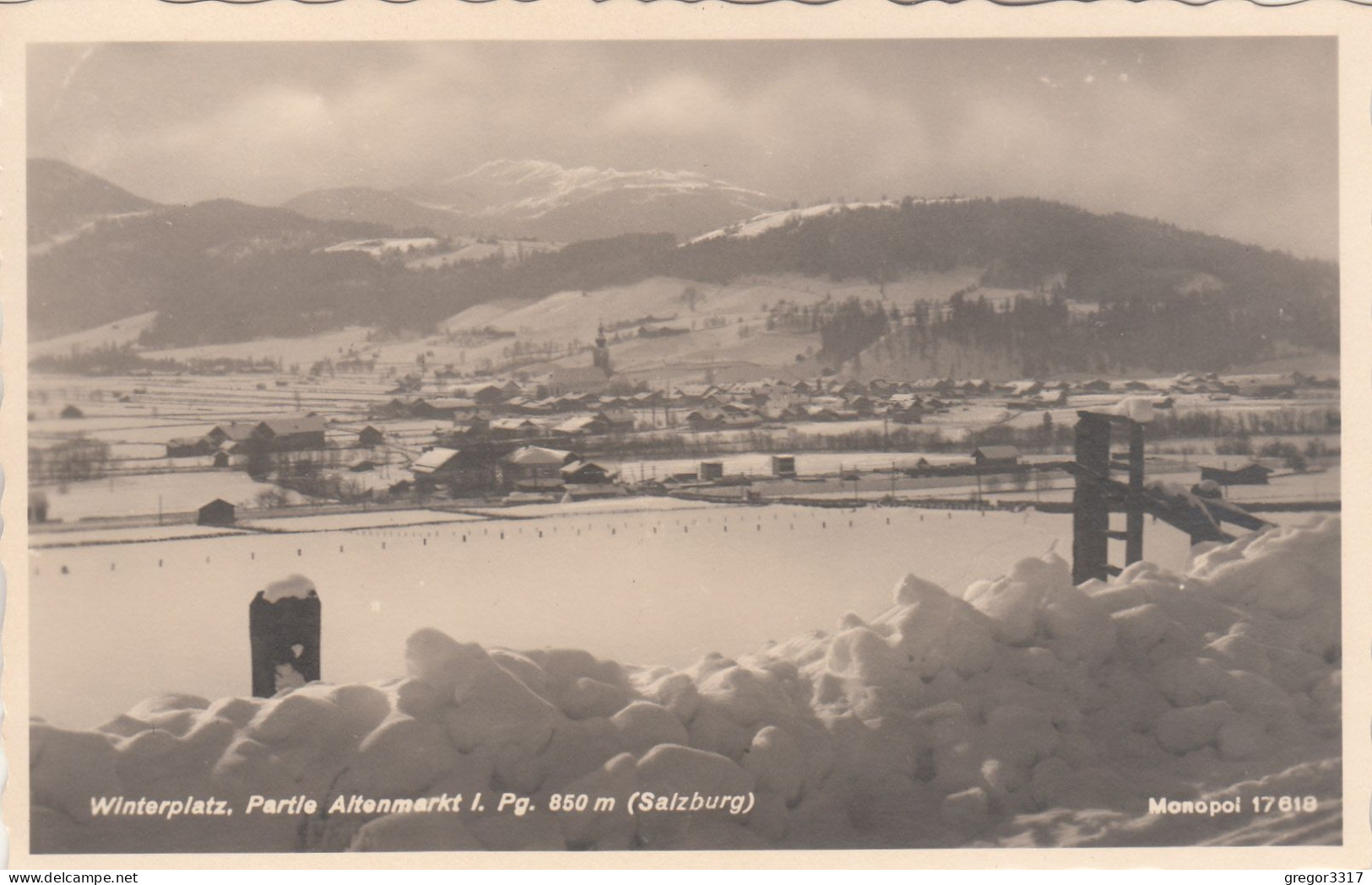 D7649) Winterplatz PARTIE In Starkem Winter - Tief Verschneites ALTENMARKT Im Pongau - Salzburg -  ALT - Altenmarkt Im Pongau