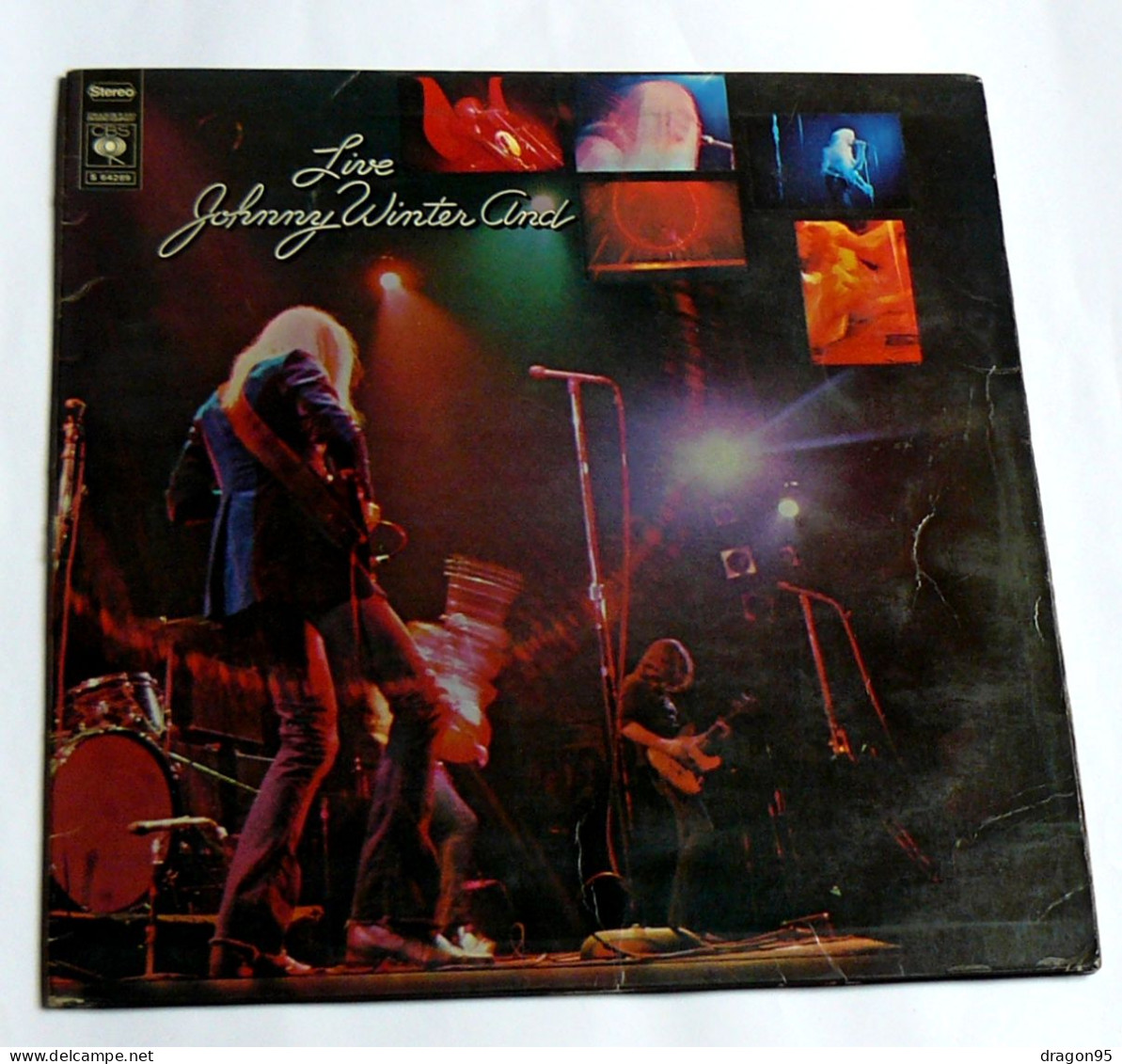 LP Johnny WINTER : Live - CBS S 64289 - Code T - France - 1971 - Blues